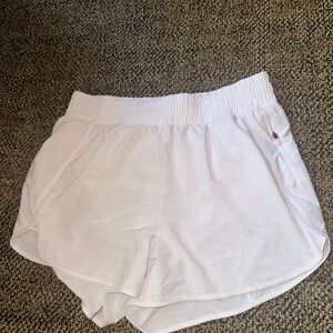 Women's White Athletic Shorts
